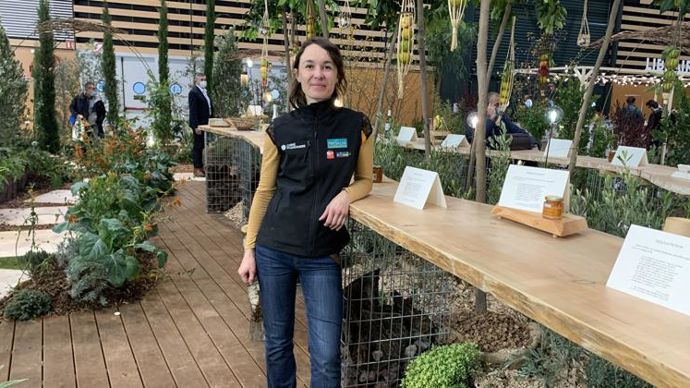 9-Hélène Pépin a présenté à Paysalia son jardin « À table ». ©F.Arnould